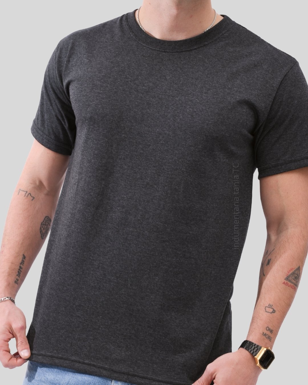 Remera Algodon peinado Jaspeada - Image 4