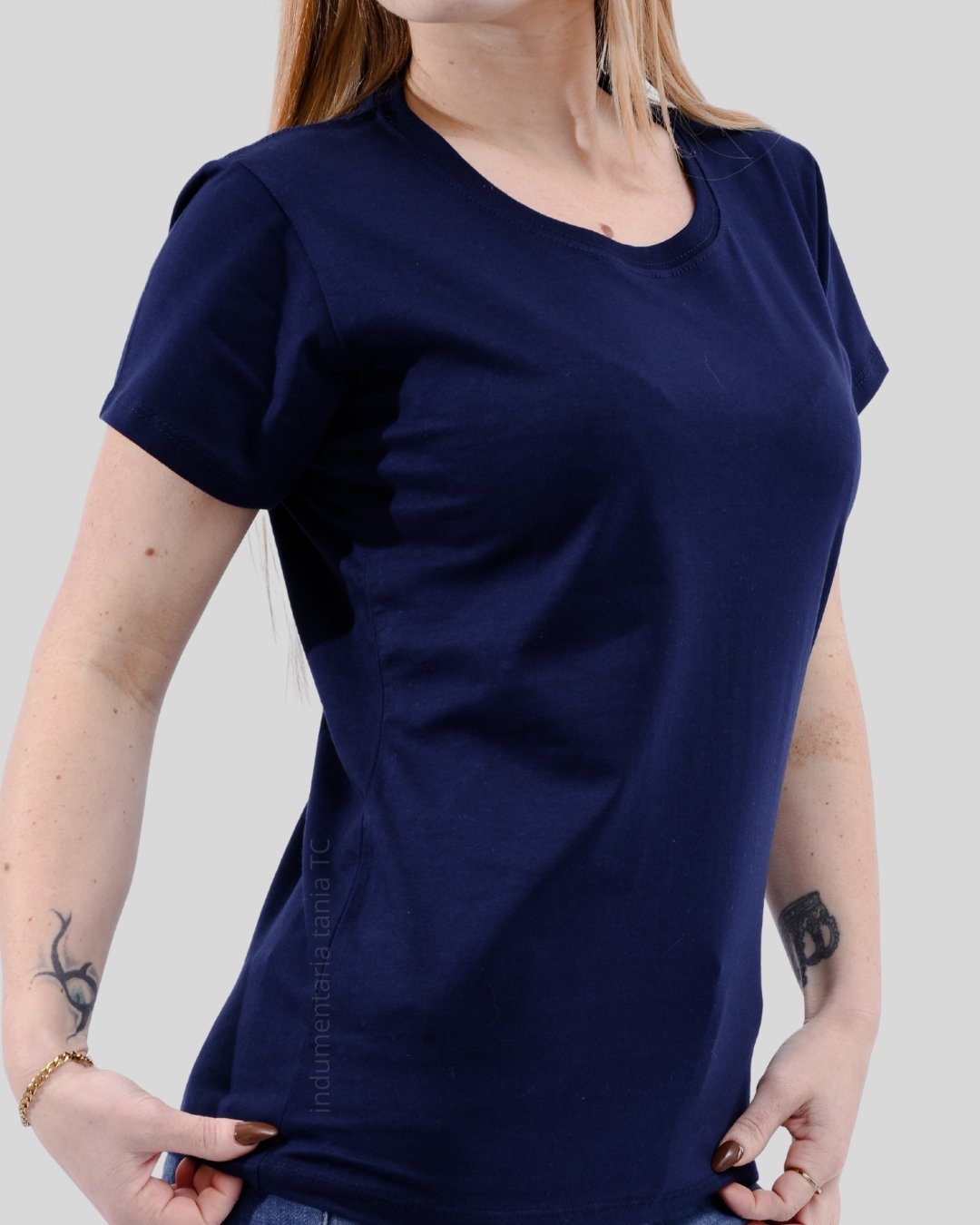 Remera algodon peinado 24/1 Dama - Image 4