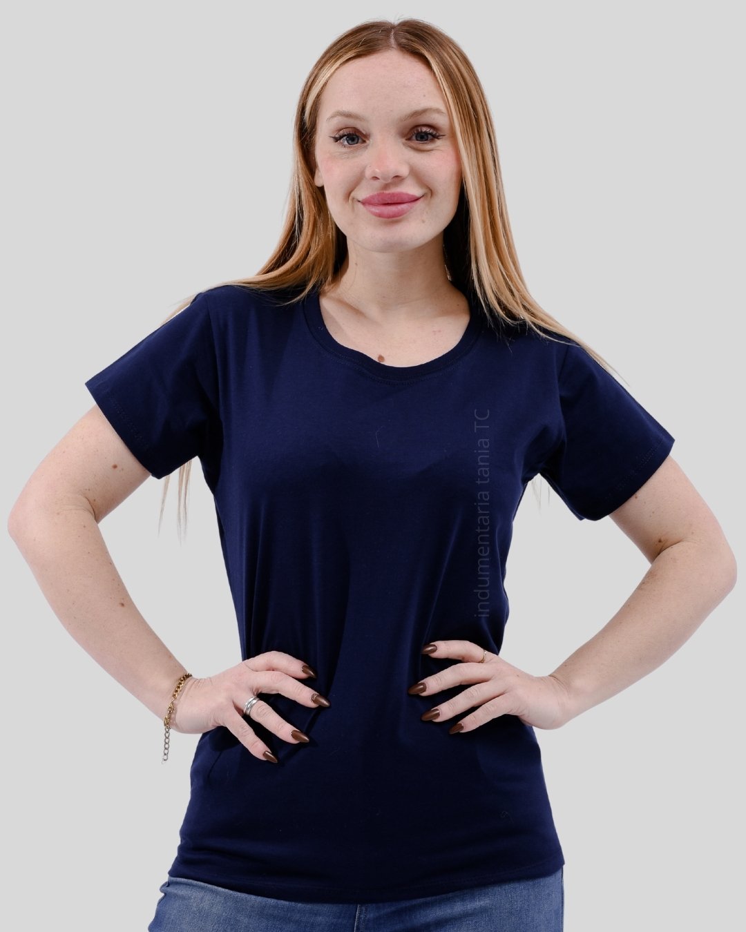 Remera algodon peinado 24/1 Dama - Image 3