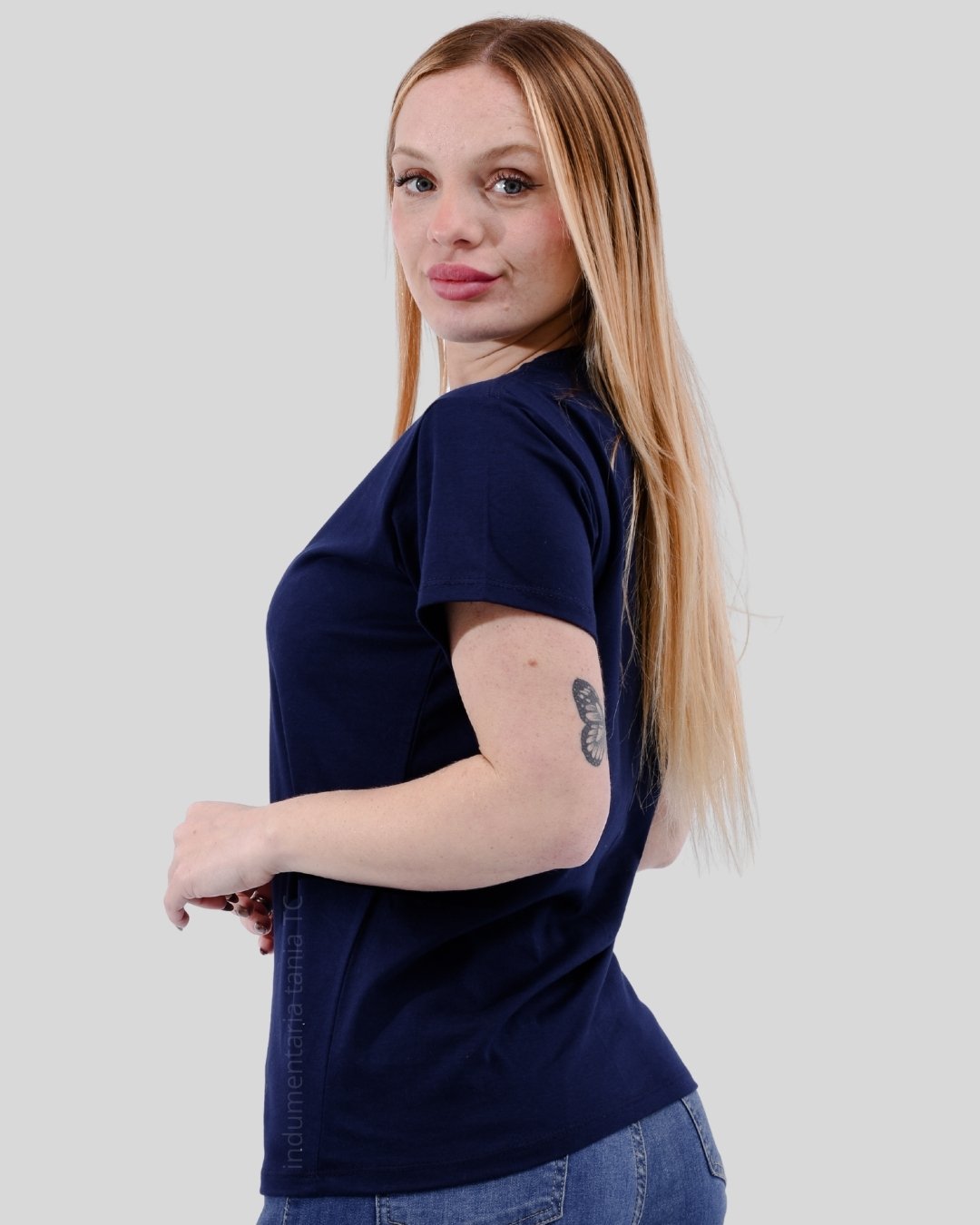 Remera algodon peinado 24/1 Dama - Image 2