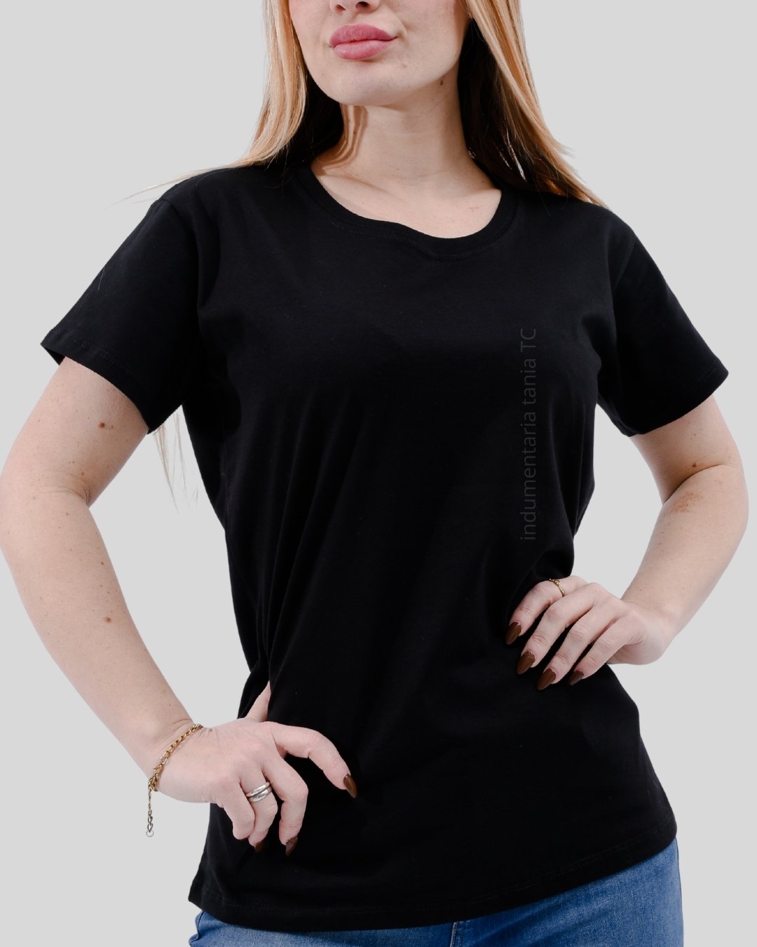 Remera algodon peinado 24/1 Dama - Image 4