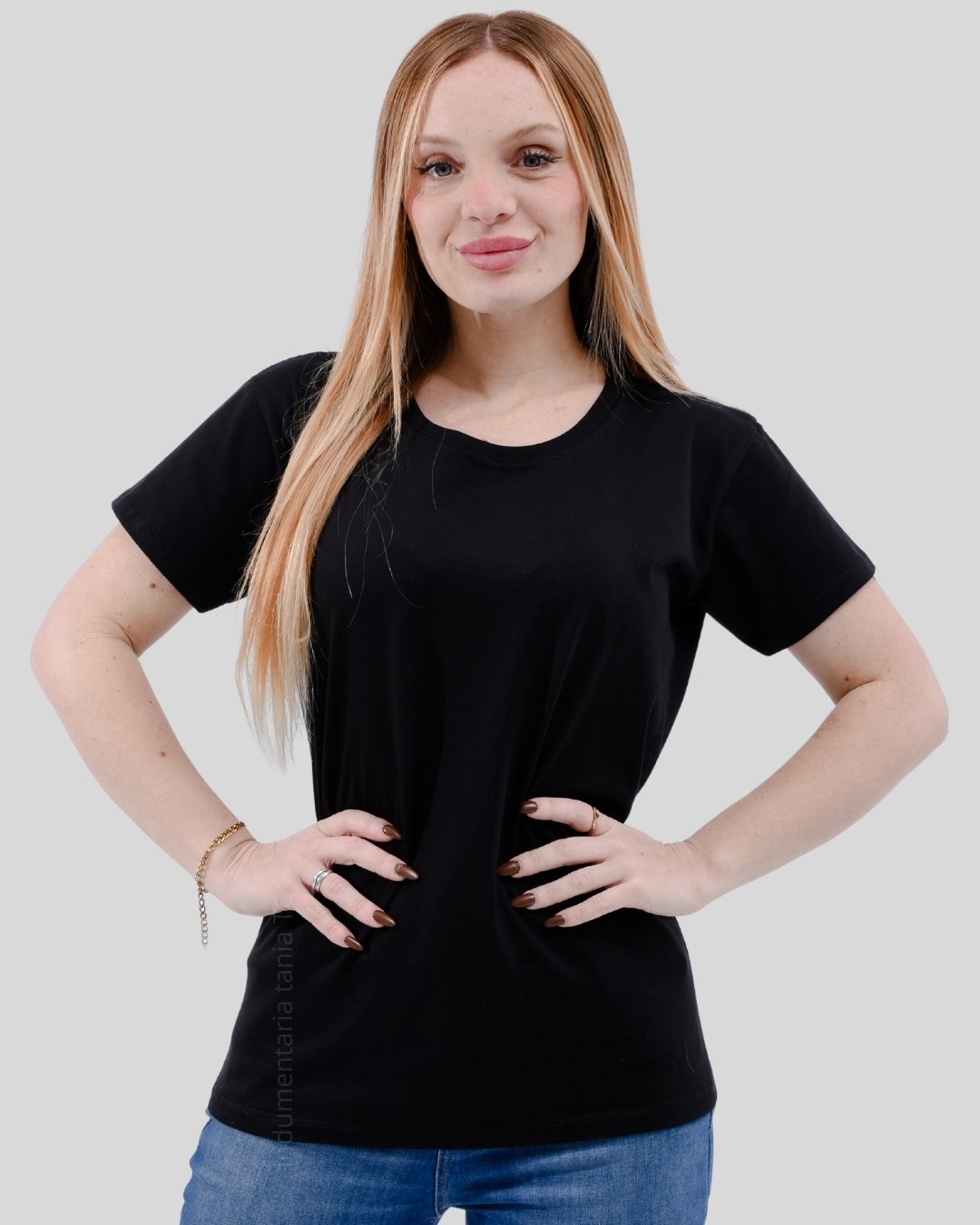 Remera algodon peinado 24/1 Dama - Image 3