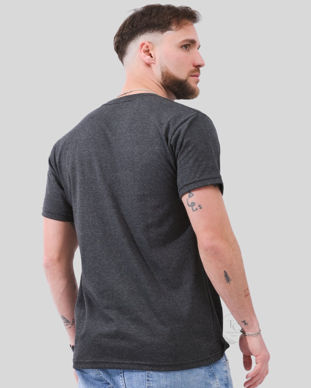 Remera Algodon peinado Jaspeada - Image 2