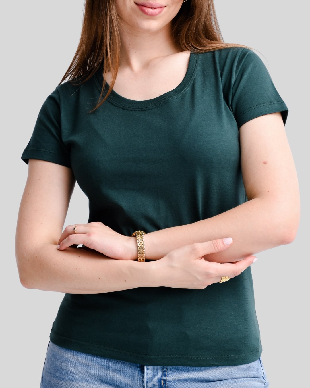 Remera algodon peinado 24/1 dama - Image 3